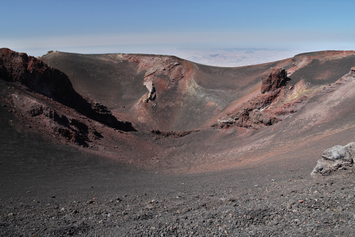 Red-Tinged Crater, Mount Etna, Sicily